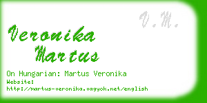 veronika martus business card